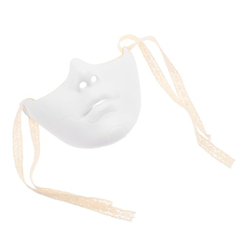 SOIMISS untere Gesichtsmaske Halloween-Maske Party Halbgesichtsmaske Partymasken Maskerade-Maske für Paare Maske für Maskerade-Party Halloween-Halbmaske neuartige Maske Plastik Weiß von SOIMISS