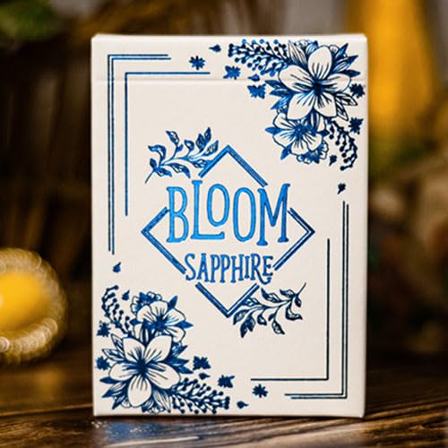 SOLOMAGIA Bloom Sapphire Playing Cards by EmilySleights52 von SOLOMAGIA