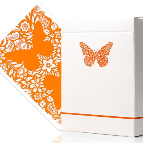 Butterfly Worker Marked Playing Cards (Orange) by Ondrej Psenicka von SOLOMAGIA