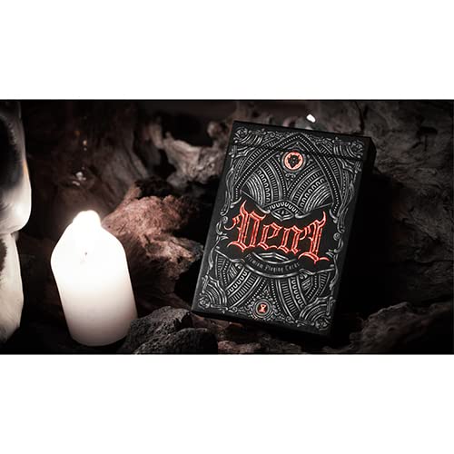 SOLOMAGIA Deal with The Devil (Scarlet Red) UV Playing Cards by Darkside Playing Card Co von SOLOMAGIA