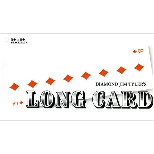 SOLOMAGIA Long Card (Black) by Diamond Jim Tyler von SOLOMAGIA