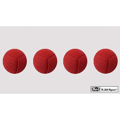 SOLOMAGIA Rope Balls 1 inch/Set of 4 (Red) by Mr. Magic von SOLOMAGIA