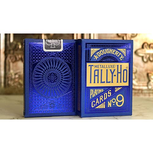 SOLOMAGIA Tally Ho Blue (Circle) MetalLuxe Playing Cards by US Playing Cards von SOLOMAGIA