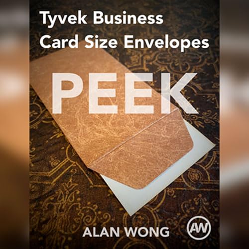 SOLOMAGIA Tyvek Business Card Size Peek Envelopes (10 pk.) by Alan Wong von SOLOMAGIA