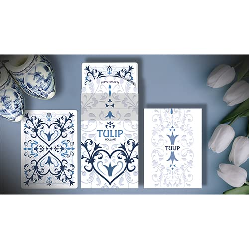 SOLOMAGIA White Tulip Playing Cards Dutch Card House Company von SOLOMAGIA