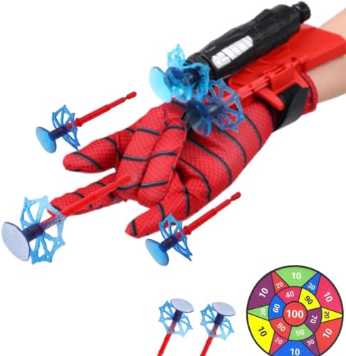 SOLPURE Launcher Handschuhe, Launcher Handschuh, Spiderman Launcher Spielzeug, Held Launcher, Cosplay Glove Launcher, Handgelenk Spielzeug Set, Geschenk für Fans von SOLPURE