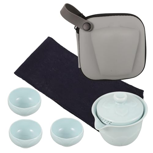 SOLUSTRE 1 Satz Reise-Tee-Set Teetasse Teeservice Aus Keramik Geschirrset Aus Keramik Set Zum Aufbrühen Von Chinesischem Tee Porzellan von SOLUSTRE