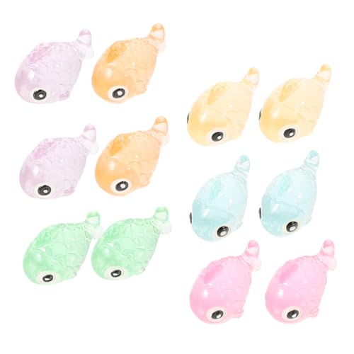 SOLUSTRE 12 Stck Teiliges Miniatur Resin Fisch Deko Leuchtende Fische Fluoreszierende Aquarium und Mikrolandschaftsfiguren Detailreiche Langlebige Nachtlicht Ornamente SOLUSTRE 12 Stck Teiliges Miniatur Resin Fisch Deko Leuchtende Fische Fluoreszierende Aquarium und Mikrolandschaftsfiguren Detailreiche Langlebige Nachtlicht Ornamente von SOLUSTRE