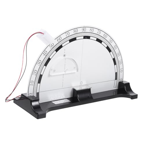 SOLUSTRE 2 Sätze Brechungsdemonstrator Lehren Prismen Winkelmessgerät Ebene magnetisch sammeltassen sammlerstücke Demonstrator der Lichtbrechungsreflexion Lehrinstrument Metall Weiß von SOLUSTRE