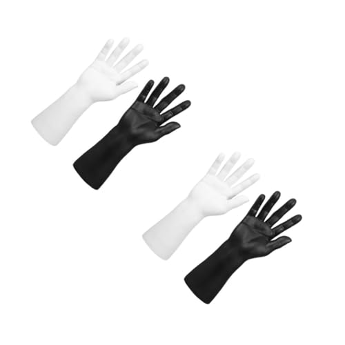 SOLUSTRE 2 Sätze Handmodell-requisiten Mannequin-hand Nagel Schaufensterpuppe Hand Hand-display-ständer Ringständer-display Mannequinhand Für Nägel Nagelhand Üben Vinyl 2 Stück * 2 von SOLUSTRE