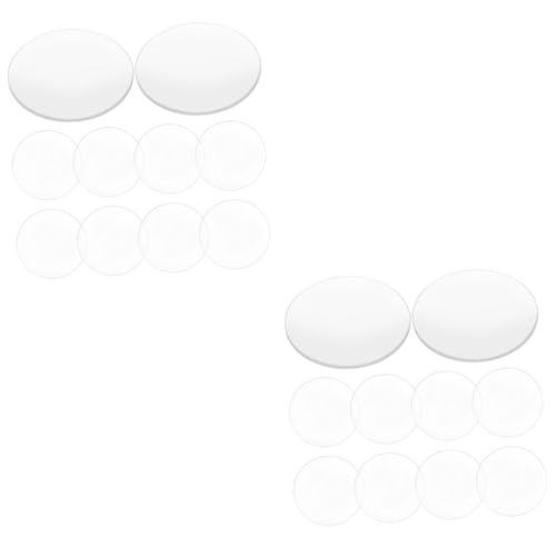 SOLUSTRE 20 Stk Lupe durchsichtig gesteckt Ersatzlinse vergrößerungsglas konvexe Linse Gerätelinse Linsenphysik für das Labor Physik optische Linse Lernhilfe für Experimente Acryl von SOLUSTRE