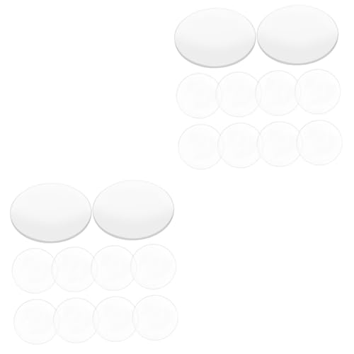SOLUSTRE 20 Stk Lupe durchsichtig gesteckt vergrößerungsglas Ersatzlinse Physik-Linsen Optisches Experimentierobjektiv runde konvexe Linse Lernhilfe für Experimente Vergrößerungslinse Acryl von SOLUSTRE