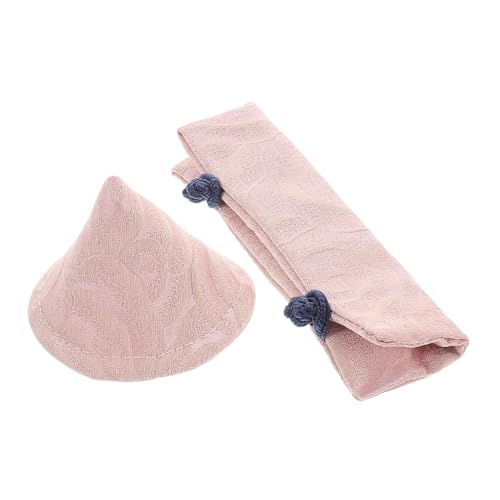 SOLUSTRE 2St Topfgriffpolster Topfgriffschutz Kesselgriffabdeckung hitzeschutzmatte Topfhandschuh Isoliermatte Topfdeckelabdeckung Topfgriff-Schutzhülle Griffhülse für Teekessel Stoff Rosa von SOLUSTRE