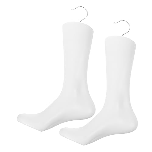 SOLUSTRE 2st Socken-requisiten Füße Schuhe Liefern Fußpuppe Für Schuhe Hände Fuß Schaufensterpuppe Schuhform Fußpuppe Für Fußkettchen Schuhe Schaufensterpuppe Sandalen Frauen Weiß Plastik von SOLUSTRE