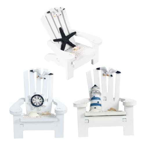 SOLUSTRE 3 Stück Miniatur Strandstuhl Deko Teilig Holzliegestuhl Mediterraner Stil Puppenhaus Sommer Strand Garten Ornament Leicht Platzsparend Geeignet für Wohn und Partydeko SOLUSTRE 3 Stück Miniatur Strandstuhl Deko Teilig Holzliegestuhl Mediterraner Stil Puppenhaus Sommer Strand Garten Ornament Leicht Platzsparend Geeignet für Wohn und Partydeko von SOLUSTRE
