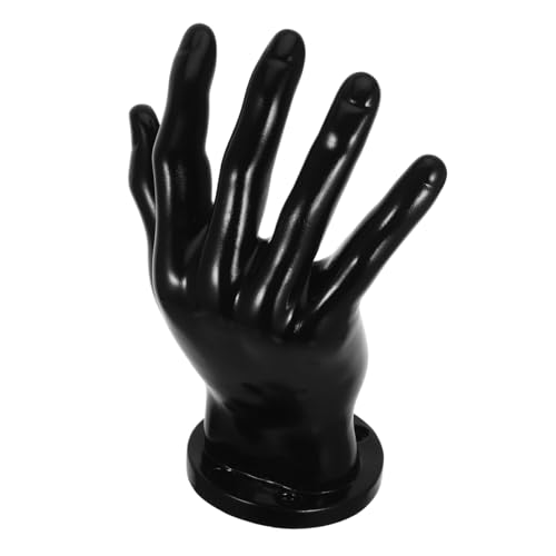 SOLUSTRE 3st Dekorationsständer Mannequin-handringhalter An Der Wand Montierte Balllagerregale Mannequin-handanzeige Ballaufbewahrung An Der Wand Kugelhalter Für Die Wand Pvc Black von SOLUSTRE