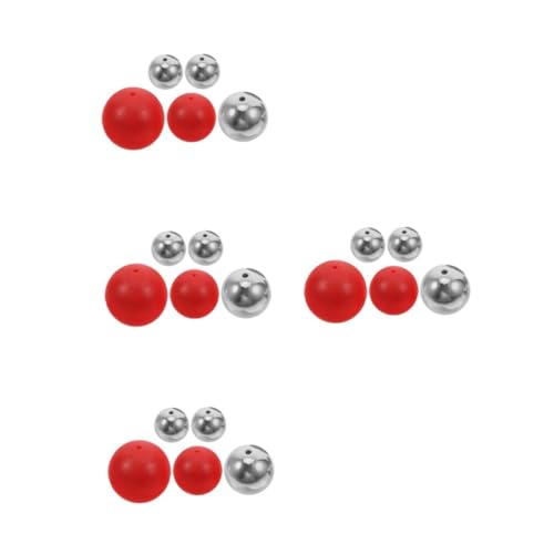 SOLUSTRE 4 Sätze Ball-set Mechanik-unterrichtsstütze Pendelkugelkomponenten Für Physiklabore Lehrmittel Lehrgerät Physik Pendelkugeln Requisiten Wiegenpendel-zubehör Newton-kugeln Stahl von SOLUSTRE