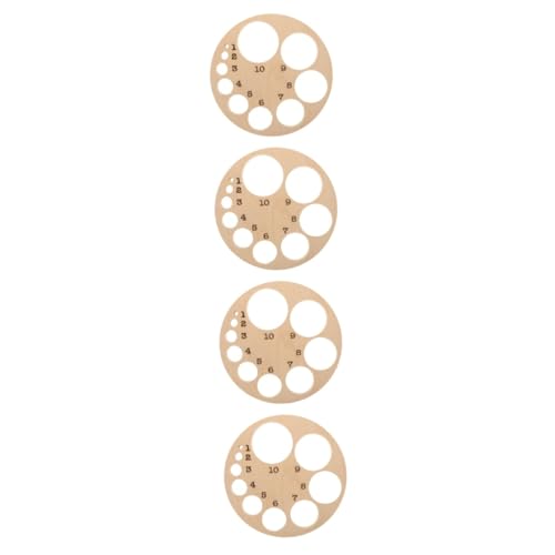 SOLUSTRE 4 Stück Diagramm des Gebärmutterhalses Holzmodell Reflexologie Bausatz fötal Perlen weiblich Oberschenkeltrainer Becken- Stärker J Planke Rad Körper hölzern Beige von SOLUSTRE