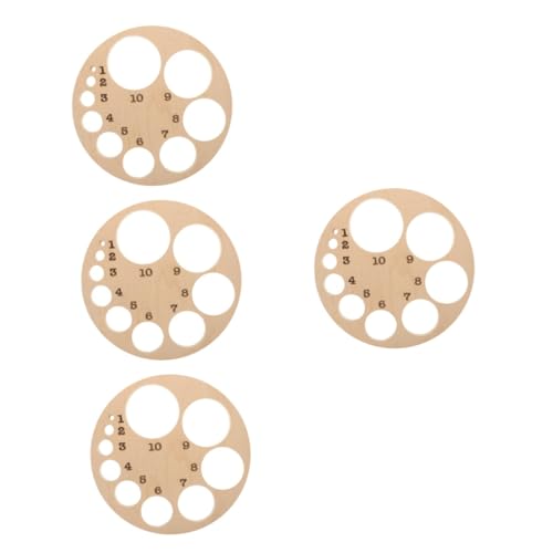 SOLUSTRE 4 Stück Diagramm des Gebärmutterhalses Zervikales Dilatationsrad Hebammen-Dekor Rad zur Positionierung der Halswirbelsäule Doula-Geburtsbrett Holzmodell hölzern von SOLUSTRE
