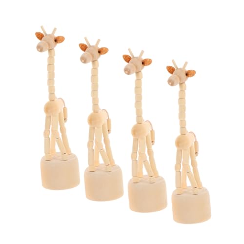 SOLUSTRE 4 Stück Handgefertigte Holz Giraffen Fingerpuppen Kleine Tierfiguren im Retro Stil Tragbare Holzfiguren zum Schieben Deko für Wohnzimmer Kinderzimmer und Reise SOLUSTRE 4 Stück Handgefertigte Holz Giraffen Fingerpuppen Kleine Tierfiguren im Retro Stil Tragbare Holzfiguren zum Schieben Deko für Wohnzimmer Kinderzimmer und Reise von SOLUSTRE