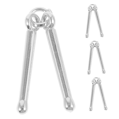 SOLUSTRE 4 Stück Musik Perlen Anhänger Für Musikinstrumente Instrumente Charms Musiknoten-anhänger Schlagzeug-halskette Musiknoten-schmuck Musiknotenanhänger Silver Zinklegierung SOLUSTRE 4 Stück Musik Perlen Anhänger Für Musikinstrumente Instrumente Charms Musiknoten-anhänger Schlagzeug-halskette Musiknoten-schmuck Musiknotenanhänger Silver Zinklegierung von SOLUSTRE