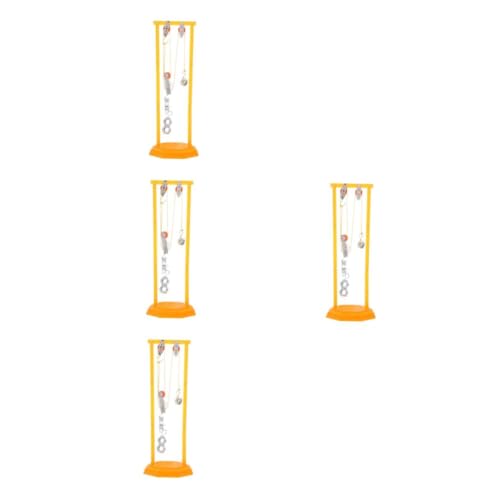 SOLUSTRE 4 Stück Riemenscheiben-Experimentierset experimentierkasten physik Physik Baukasten für pädagogisches Riemenscheiben-Kit Vorbau-Kits Kinderstammspielzeug Plastik von SOLUSTRE