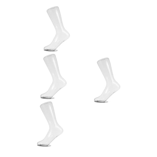 SOLUSTRE 4 Stück Transparentes Fußmodell Schaufensterpuppenbein Falsche Füße Schuhe Liefern Modell Fußsocken Fußpuppe Für Fußkettchen Fußform Sockendisplay Fußpuppe Für Socken Eisen von SOLUSTRE