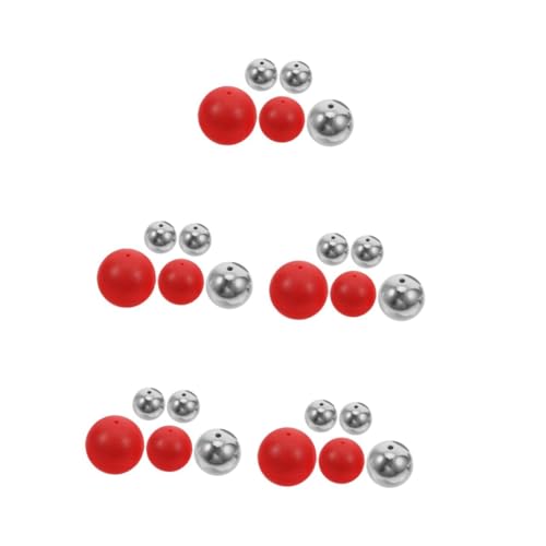 SOLUSTRE 5 Sätze Ball-Set Physik Experiment Set Physikunterricht Materialien Pendelball Mechanik Lehrmittel Mechanik Newton Wiegenpendelkugeln Lehrmittel für Physik und Mechanik Stahl von SOLUSTRE