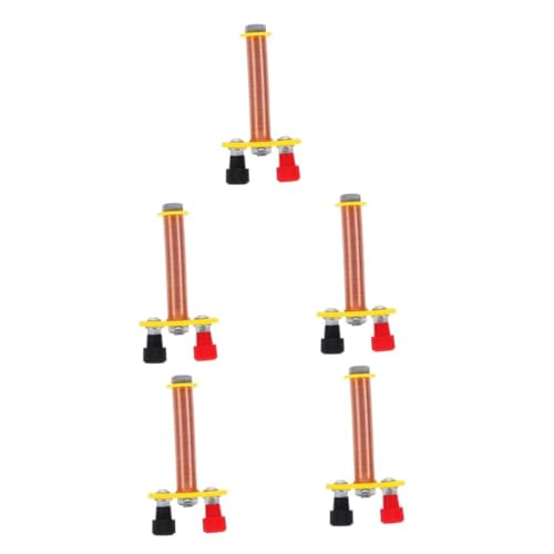 SOLUSTRE 5st Elektromagnetischer Magnet Spule Für Elektromagnetische Experimente Physikalisch-elektrische Versuchsgeräte Elektromagnetisches Werkzeug Physik-experiment-spule Kupfer von SOLUSTRE