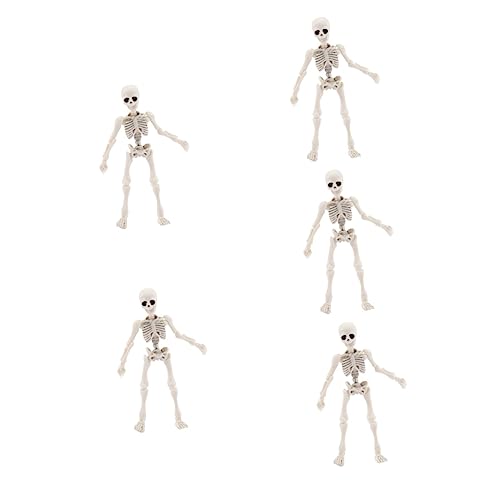 SOLUSTRE 5st Skelett Mann Modell Vampirzähne Spukhaus Requisiten Halloween-skelettknochen Miniaturen Aufblasbares Kostüm Tot Skelette Menschlich Skelett- Skelett Hund Hai Weiß Plastik von SOLUSTRE