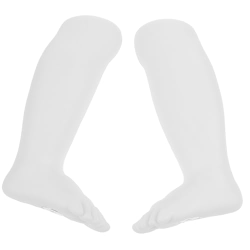 SOLUSTRE Kinderfüße Babyfußform sockenaufhänger Socken Aufsteller Socken Präsentation Socken Schaufensterpuppe Kinderschuhe Socken für Kinder Fußpuppe für Socken Mannequin-Fuß Plastik Weiß von SOLUSTRE