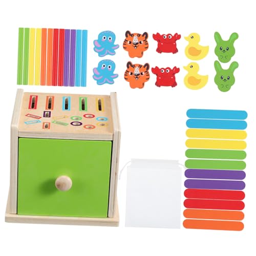 SOLUSTRE Holzspielzeug Zum Sortieren Von Farben Und Formen Montessori-formensortierer Für Kleinkinder Farbsortierspielzeug Zur Früherziehung Kognitives Lernspielzeug Aus Holz Mit SOLUSTRE Holzspielzeug Zum Sortieren Von Farben Und Formen Montessori-formensortierer Für Kleinkinder Farbsortierspielzeug Zur Früherziehung Kognitives Lernspielzeug Aus Holz Mit von SOLUSTRE