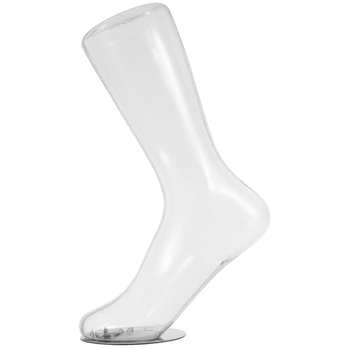 SOLUSTRE Transparentes Fußmodell Magnetischer Fußmodell Klares Fußmodell Magnetische Fuß Modelle Tragbares Fußmodell Fußform Fußmodell für Socken Modell Fußsocken Puppe Fußanzeige Plastik von SOLUSTRE