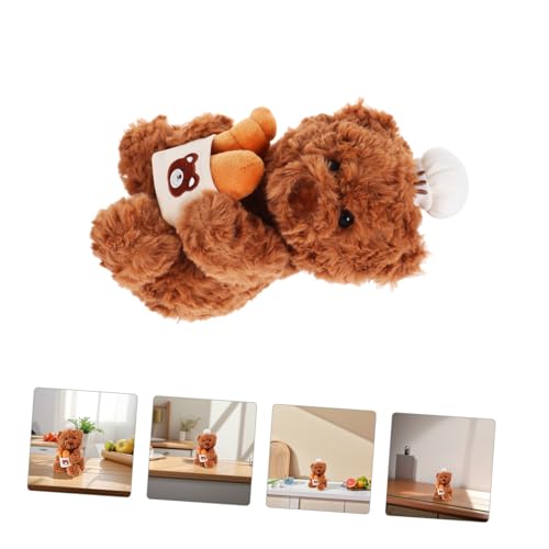 SOLUSTRE Küchen Bärenpuppe Stofftier Dekorativ Für Bäckerei Thema Ausgestopft Spielzeug Tier Für Zuhause Schlafzimmer Wohnzimmer Bär Plüschpuppe SOLUSTRE Küchen Bärenpuppe Stofftier Dekorativ Für Bäckerei Thema Ausgestopft Spielzeug Tier Für Zuhause Schlafzimmer Wohnzimmer Bär Plüschpuppe von SOLUSTRE