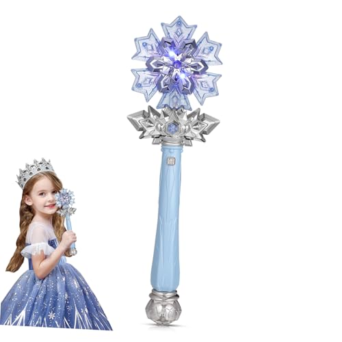 SOLUSTRE Zauberstab sprühen für Mädchen Schneeflocke Zauberstab Prinzessin aufleuchten Leuchtstäbe für aus Spielzeugstab Schneeflocken- Halloween-Leuchtstab Plastik Blau SOLUSTRE Zauberstab sprühen für Mädchen Schneeflocke Zauberstab Prinzessin aufleuchten Leuchtstäbe für aus Spielzeugstab Schneeflocken- Halloween-Leuchtstab Plastik Blau von SOLUSTRE