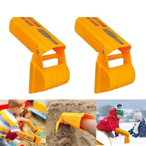 Excavator Hand Sand Digger Toys, Fun Sand Shovels Hand Sand Digger for Kids, Excavator Arm for Sand & Snow, Sand Digging Arm Beach Toy (Yellow) von SONAXO