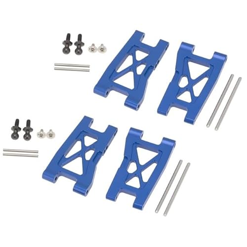 4 stücke Metall Vorne und Hinten Suspension Arm Set for Traxxas LaTrax Teton 1/18 for RC Auto Upgrade Teile(Blauw) von SONHWNGE