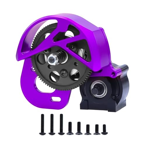 SONHWNGE 1/10 SCX10 Alle Metall Legierung Getriebe/Center Getriebe for RC Crawler Axial SCX10 I II AX10 SMT10 Upgrade Teile(Purple) von SONHWNGE