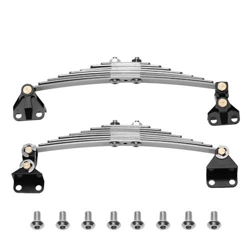 SONHWNGE 1 Paar Vorderradaufhängung Stahlblattfeder Hebeösensatz for 1/14 for Tam-iya RC Traktor Anhänger LKW Modellauto Upgrade Teile(A) von SONHWNGE