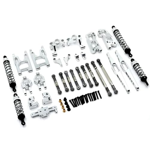 SONHWNGE 12428 12423 Upgrade Zubehör Kit Stoßdämpfer for Feiy-ue FY03 for WLtoys 12428 12423 1/12 RC Buggy Auto Teile(Silver) von SONHWNGE