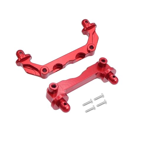 SONHWNGE 2 Stück Mjx Hy-p-er Go 14210 Metall vorne hinten Autoschale Säule Säulen Karosseriepfosten RC Auto Aluminiumlegierung Upgrade-Teile(Rood) von SONHWNGE