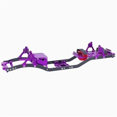 SONHWNGE 275/313/324mm Radstand Carbon Faser Chassis Träger Rahmen for 1/10 RC Crawler Auto Axial SCX10 II 90046 D90 Upgrade Teile(Purple) von SONHWNGE