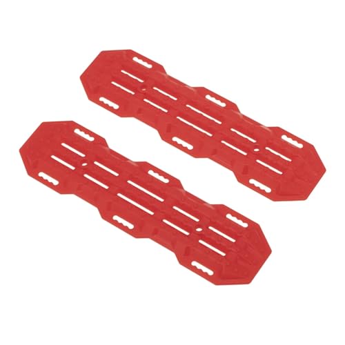 SONHWNGE 2Pcs 137x38mm Sand Leiter Recovery Rampen Board Escape Board for 1/8 1/10 RC Crawler Auto Axial SCX10 for Trax-xas TRX4 RC4WD D90 MST(Rood) von SONHWNGE