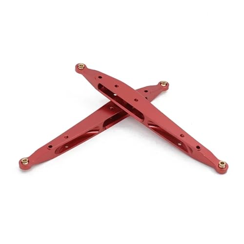 SONHWNGE 2Pcs Metall Hinten Längslenker Schaukel Linkage Link Stange Zugstange for AXIAL RBX10 for Ryft 1/10 RC Crawler Upgrade Teile(Rood) von SONHWNGE