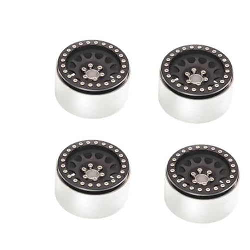 SONHWNGE 4 Stücke 2,2 Zoll Metall Beadlock Felgen Nabe for 1/10 RC Crawler Auto for Axial SCX10 RR10 Wraith 90048 90018 for Trxs TRX4 TRX-6 Ersatzteile(F) von SONHWNGE