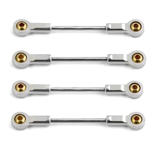 SONHWNGE 4 stücke Metall Chassis Suspension Link Stange Zugstange for Kyosho Mini-Z 4x4 1/18 1/24 for RC Auto Upgrade Teile Zubehör von SONHWNGE