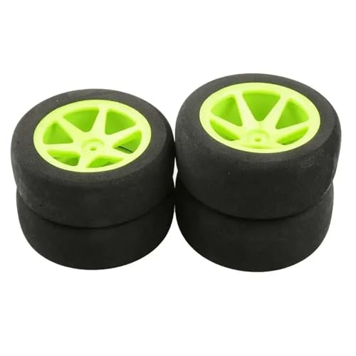 SONHWNGE 4PCS Off-Road Reifen Felge Reifen 85MM for Buggy Kurze LKW for HPI for HSP 94106 94166 94107 94170 94177 66015-35(Green) von SONHWNGE