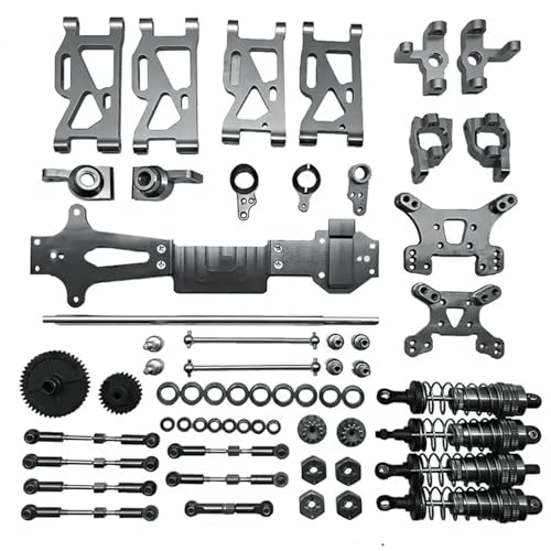 SONHWNGE Geeignet for WLtoys 1/14 144010 144002 144001 RC Autozubehör Metall Upgrade und Modifikation Kit(Titanium) von SONHWNGE