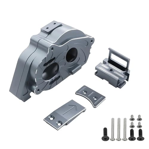 SONHWNGE Metal Center Gearbox Motor Mount Gear Box ARA311169 for ARR-ma 1/10 for Kraton Outcast 4S V2 BLX 1/8 for Mojave 4S BLX Upgrade-Teile(Grey) von SONHWNGE