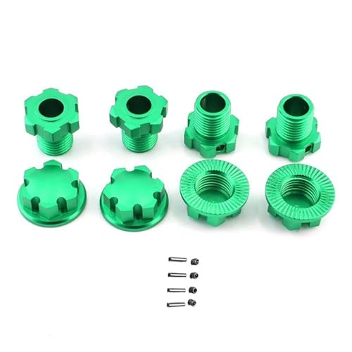 SONHWNGE Metall 17Mm Splined Rad Hex Hub Adapter 8654 for Trax-xas 1/10 E-Revo 2,0 Maxx 1/8 Schlitten RC Auto Upgrade Teile(Green) von SONHWNGE